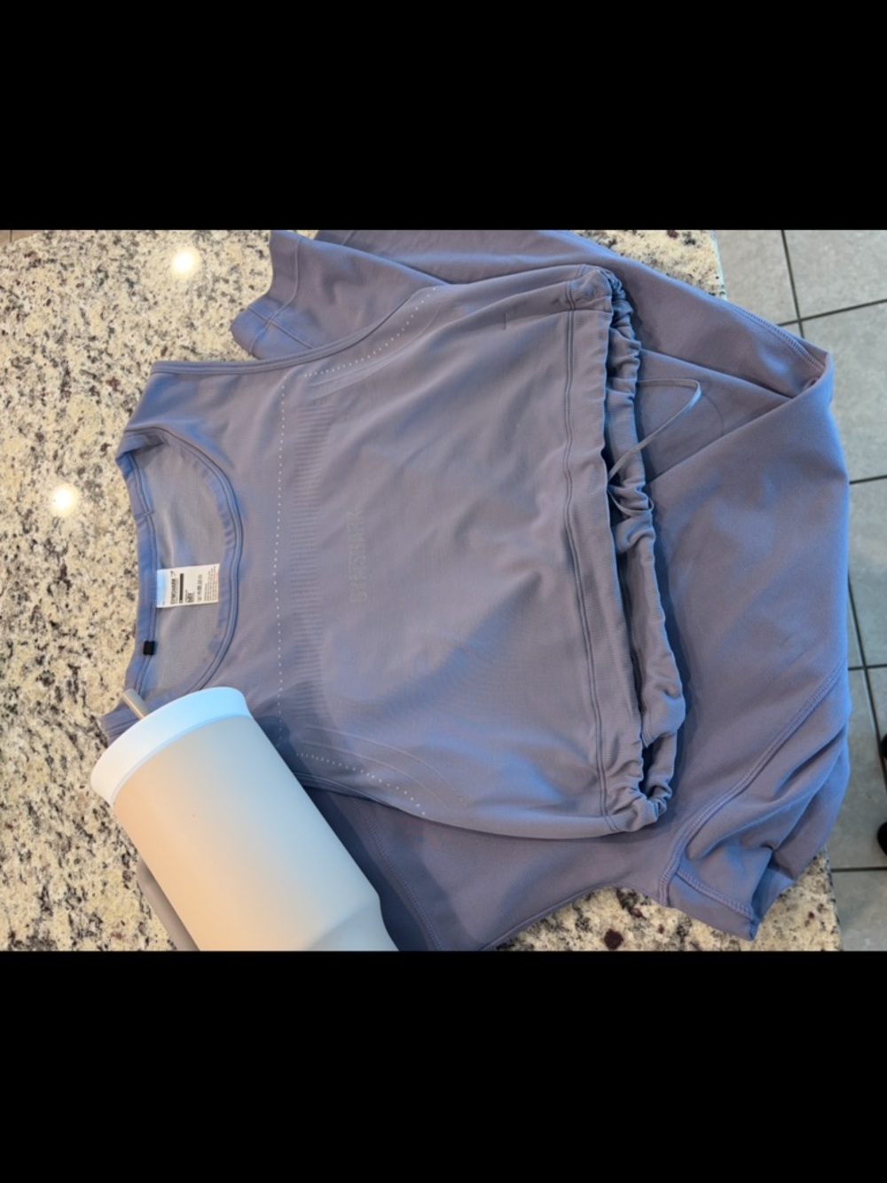 Gymshark Lavender Pullover Crop Tank